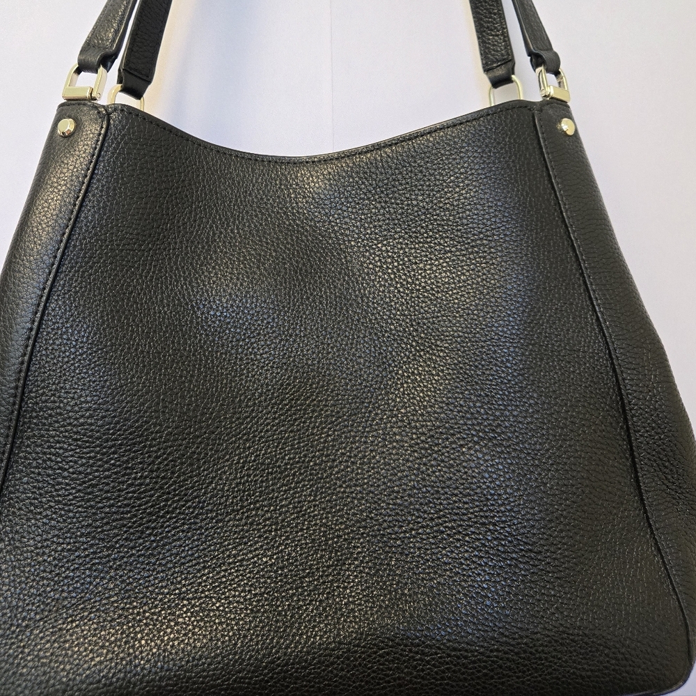 EUC Kate Spade Black Leather Shoulder Bag - Picture 6 of 11